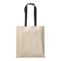SHOPPER IN COTONE CON MANICI COLORATI 220 gr